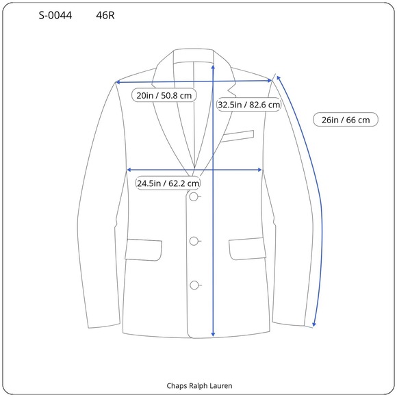 Chaps Ralph Lauren Blazer Men 46R Tan Black Excellent Micro-Check Houndstooth - Picture 7 of 7